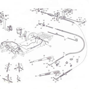 Câble de frein à main S 3/4 (long)