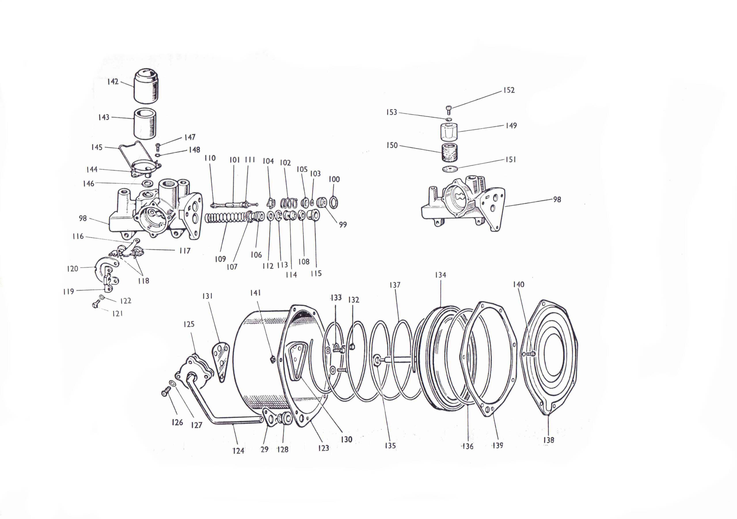 Kit réparation servo frein S 3/4 TIGER