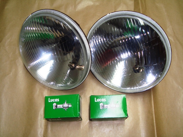 Optiques de phare H4 avec ampoule (paire)